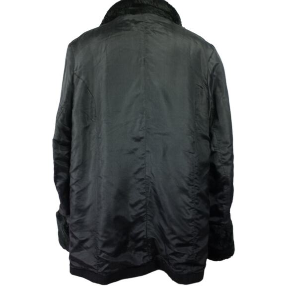 Wool and Silk Reversable Coat with Faux Fur - XL - CAROLINA COLORS - Picture 6 of 10